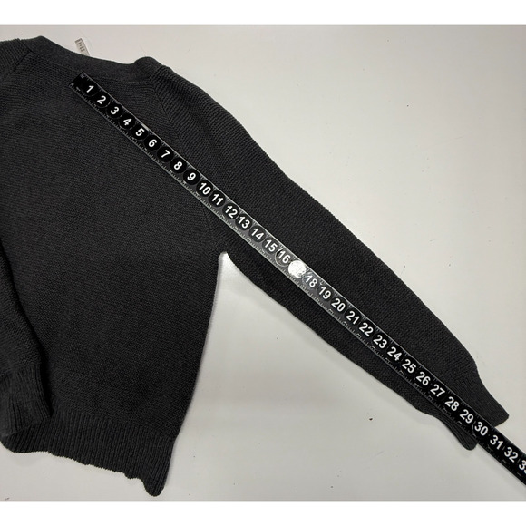 Leo & Nicole Cardigan Womens XL Petite Gray Full Zip Sweater Zip Pockets Stretch - Picture 4 of 10